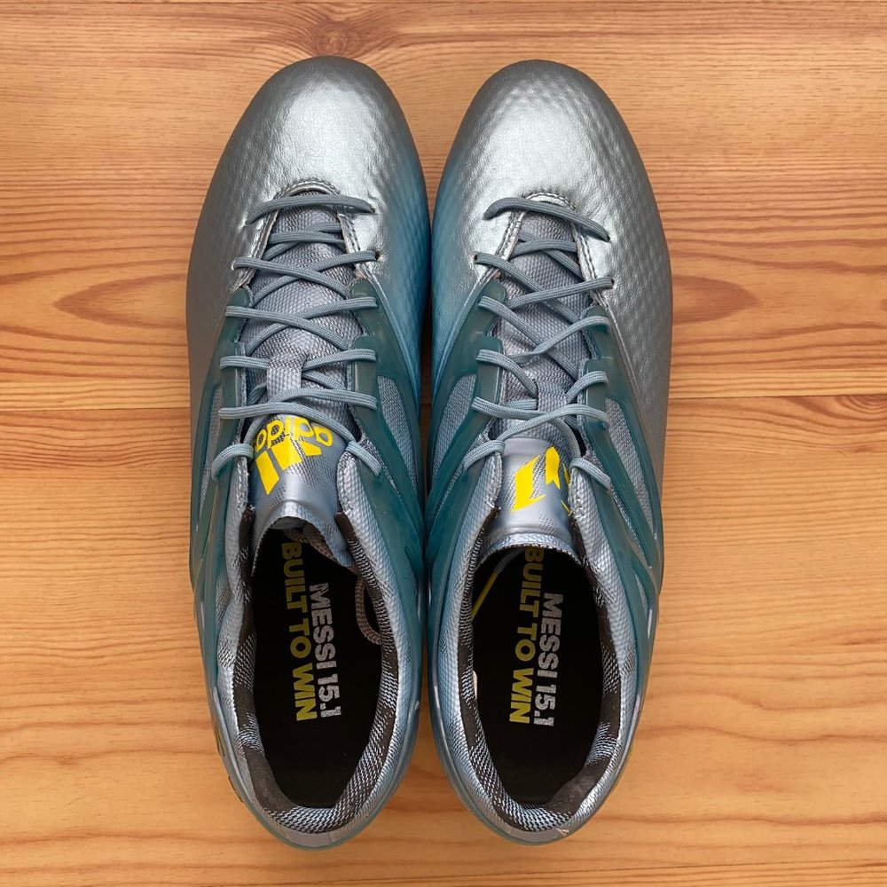 adidas Men's Soccer Cleats Messi 15.1 FG/AG(11.5)Matte Ice